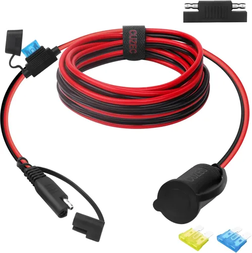 Miniatura 10 de CUZEC 1FT/1.0 ft 16AWG SAE a enchufe adaptador de enchufe enchufe con conector SAE (CU10400B)