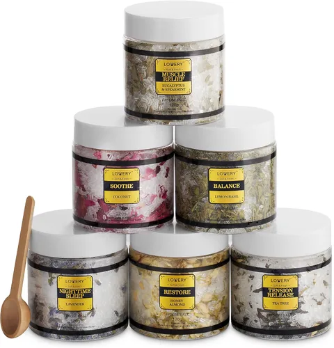 Miniatura 8 de Regalos para mujeres que lo tienen todo, cesta de regalo de spa, juego de cestas de regalo de sales de baño de Epsom, sal de cuidado personal