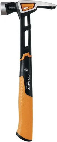 Miniatura 12 de Fiskars Pro IsoCore - Martillo de uso general de 20 oz (15.5") - con garra de extracción, agarre absorbente de impactos y iniciador magnético