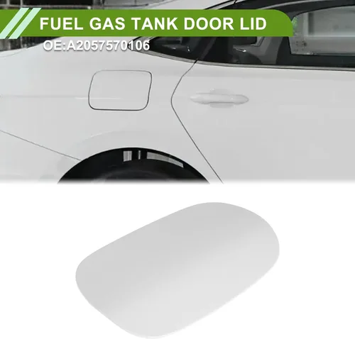 Miniatura 2 de Tapa de puerta del depósito de combustible para Mercedes-Benz C350e 2016-2018 Tapa de tapa de llenado de combustible Tipo de clip No.A2057570106 ABS