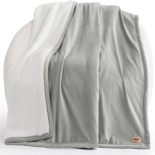 Miniatura 10 de UGG Bliss - Manta de felpa suave de vellón para cama o sofá, de gran tamaño, cálida, reversible, lavable a máquina, peso medio, decoración del Rosa