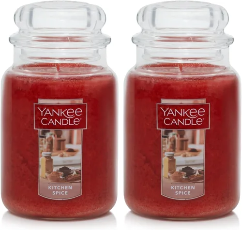 Miniatura 11 de Yankee Candle - Vela perfumada en tarro grande de 22 onzas, clásica, de solo una mecha, más de 110 horas de combustión, para aromaterapia, otoño e