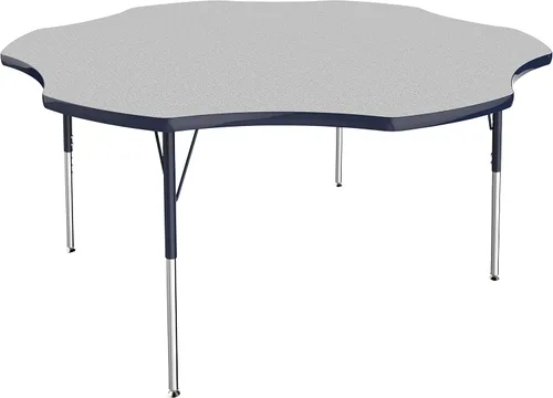 Miniatura 94 de FDP Clover Mesa de Actividades Escolar y de Oficina (48 x 48 pulgadas), patas estándar con deslizadores giratorios para entornos de asientos