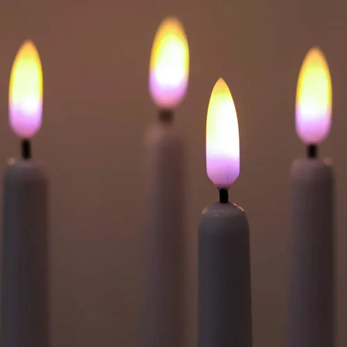 Miniatura 3 de Velas alargadas decorativas sin llama, con control remoto y temporizador
