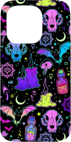 Miniatura 14 de Funda de brujería mágica para iPhone 16 con diseño gótico pastel de Halloween