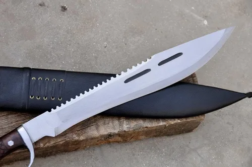 Miniatura 4 de Cuchillo Machete D-Guard de 18 pulgadas - Cuchillo Machete - Machete de Cuchilla Hecho a Mano - Equilibrio Templado Agua - Listo para usar
