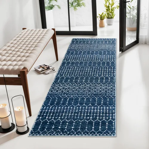 Miniatura 43 de Lahome Alfombras marroquíes para pasillos 2x8 Beige Alfombra de pasillo lavable antideslizante resistente a las manchas Alfombra de cocina