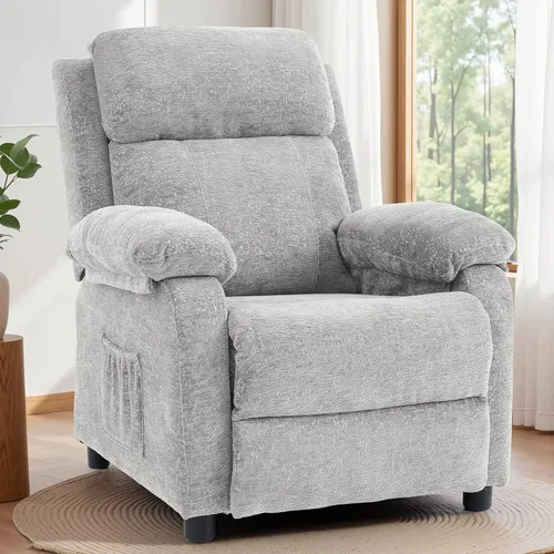 Miniatura 19 de Korser Silla reclinable, sillas de sala de estar para adultos, silla de lectura acolchada para asiento profundo con bolsillos laterales, reclinables