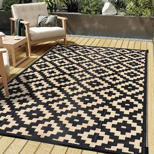 Miniatura 19 de HUGEAR Alfombra para RV Exterior Tapete Impermeable Alfombras para Exteriores 9'x12' para Patios Liquidación Alfombra Exterior Alfombras de Camping
