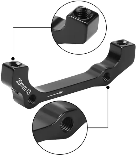 Miniatura 6 de Soporte de montaje de freno de disco para bicicleta, aleación de aluminio, mecanizado CNC, adaptador de montaje de poste de pinza estándar con junta