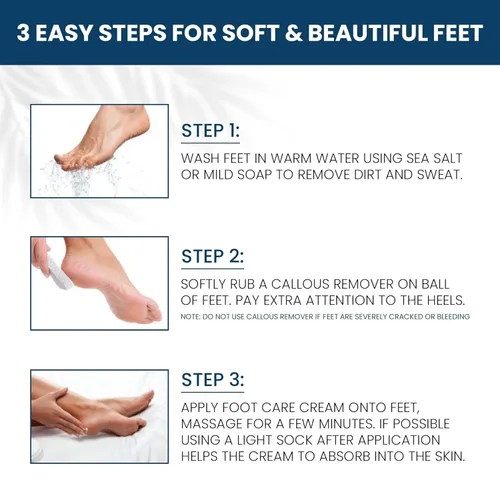 Miniatura 3 de Nordic Care Crema para el cuidado de los pies, 6 onzas (paquete de 2)