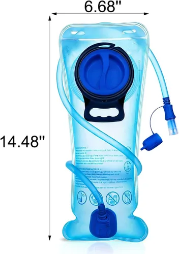 Miniatura 6 de Mothybot Vejiga de hidratación de 3L, 2L 1.5L, a prueba de fugas mejorada de 50 onzas/70 onzas/100 onzas/depósito de agua de 3 litros para la 1.5L