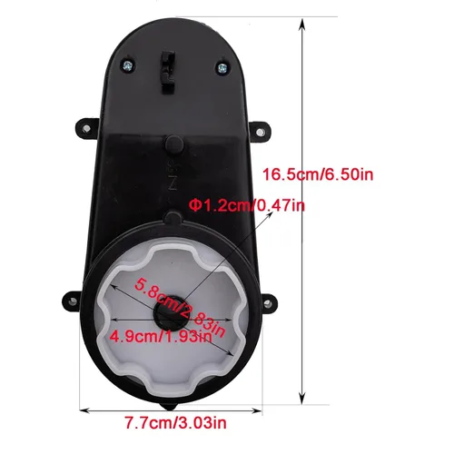 Miniatura 4 de 2 piezas weelye Driving Gearbox con motor RS390 12 voltios 20000 apertura 0.47 pulgadas motor para niños montar en piezas de repuesto de coche