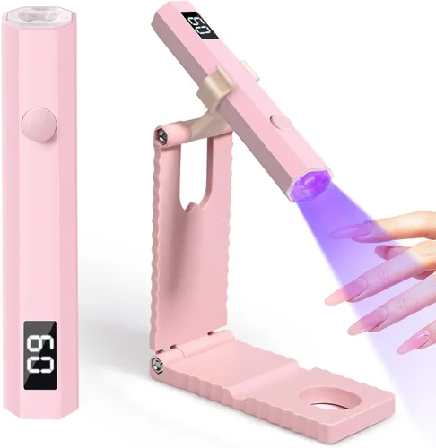 Miniatura 14 de krofaue Lámpara UV para Uñas de 12W - Secador de Uñas Profesional con Sensor Automático con 4 Temporizadores, Botones Táctiles Luz UV Recargable