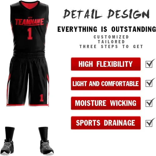 Miniatura 3 de Personalizado Hombres Juventud Reversible Jersey de baloncesto Uniforme Impreso Nombre Personalizado Número Ropa Deportiva Tamaño Grande