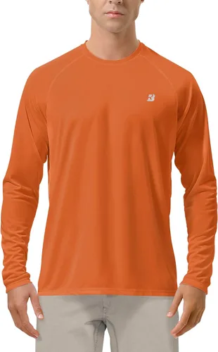 Miniatura 37 de Roadbox Camisas de Protección Solar UV UPF 50+ para Hombres Manga Larga SPF Rash Guard para Pesca Senderismo Natación Correr 2 Pack - blanco