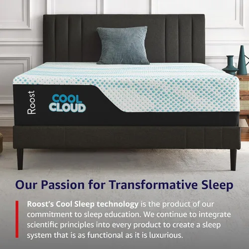 Miniatura 8 de Roost Sleep - Colchón de espuma viscoelástica de 14 pulgadas tamaño Queen – Cama de espuma de gel enfriante tipo nube con soporte de enfriamiento