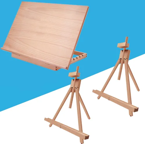 Miratuso Tablero grande A2 para dibujar y dibujar artistas, paquete de 2 soportes de exhibición de caballete de pintura con marco A para artistas,