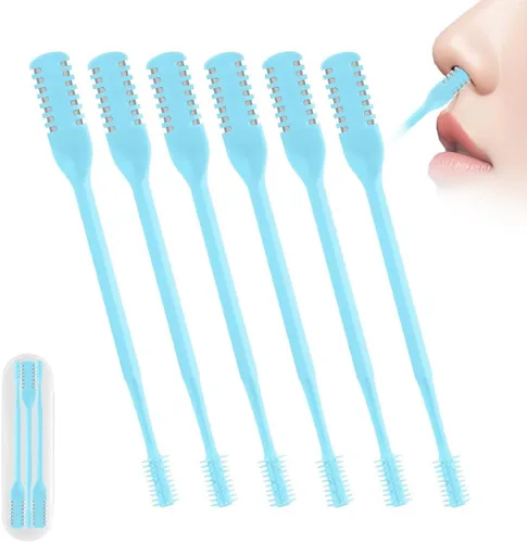 Miniatura 11 de Cortador de vello nasal 2 en 1, herramienta de eliminación de vello nasal mejorada con rotación de 360°, cuchilla de vello de nariz de doble cara
