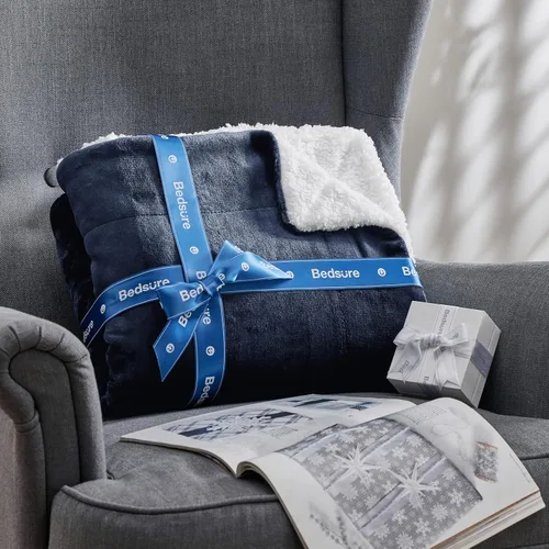 Miniatura 8 de Bedsure GentleSoft - Manta de forro polar Sherpa tamaño King para cama, manta gruesa y cálida para mujeres y hombres, manta de felpa suave y mullida