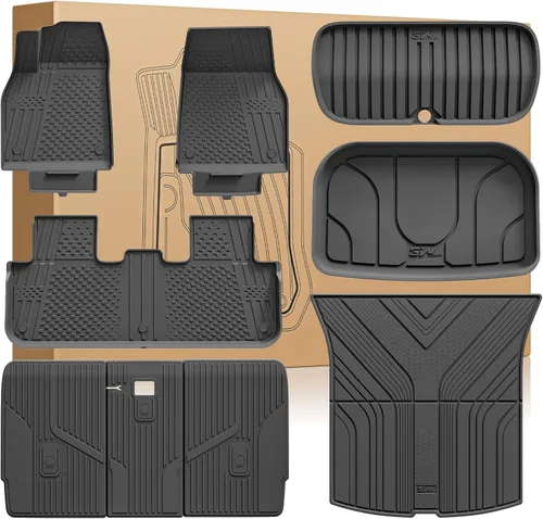 Miniatura 26 de 3W – Tapetes y revestimiento para maletero compatibles con Tesla Model S 2021-2026, tapetes TPE para todo tipo de clima con ajuste personalizado