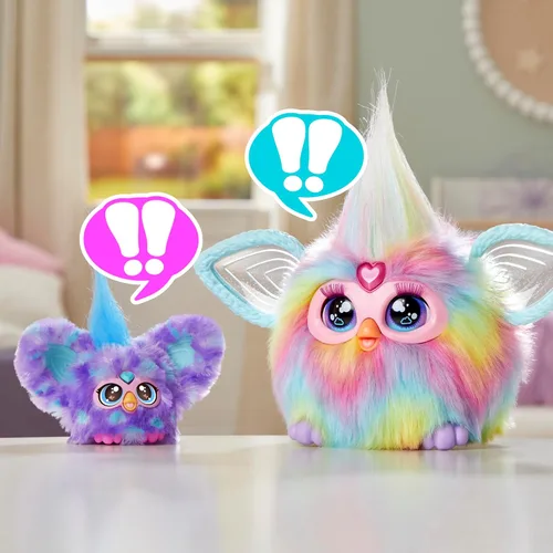 Miniatura 12 de Furby Furblets Groo-Vee Amigo Mini, más de 45 sonidos y música, habla solo Furbish, juguetes de peluche electrónicos, morado, regalos