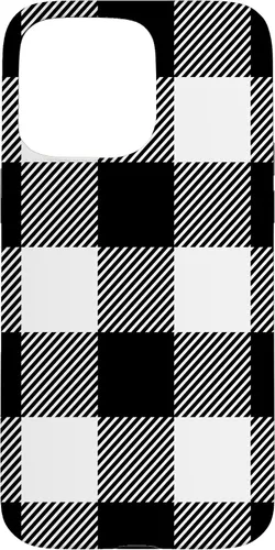 Miniatura 31 de Buffalo Plaid Black White Phone Case for iPhone 17