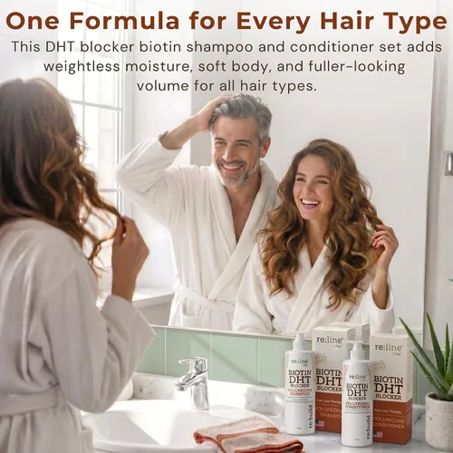 Miniatura 4 de Champú y acondicionador de biotina volumizing – Champú de volumen natural para mujeres Volumen de cabello sin sulfato champú y acondicionador