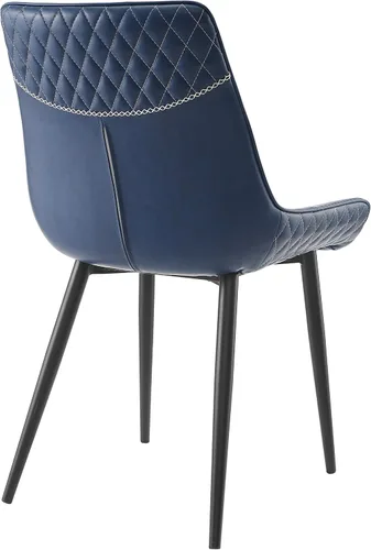 Miniatura 5 de Linon Home Decor Products Linon Maisy Juego de 2 sillas de comedor azules, azul marino