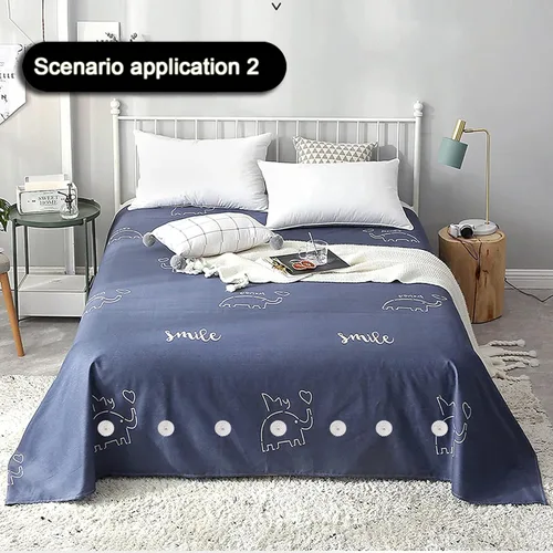 Miniatura 7 de Alfileres para faldón de cama, alfileres de empuje en espiral, alfileres giratorios de cabeza transparente, 100 piezas (0.75 pulgadas), tachuelas