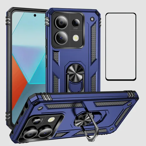 Miniatura 10 de Funda para Xiaomi redmi Note 12 Pro Plus 5G con protector de pantalla, soporte delgado protección militar a prueba de golpes Armor Defender Funda