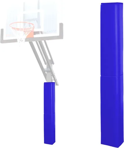 Miniatura 20 de Katop Almohadilla cuadrada para bastón de baloncesto, acolchado de poste protector resistente para poste de 5 x 5 pulgadas, poste y base de 6 x 6