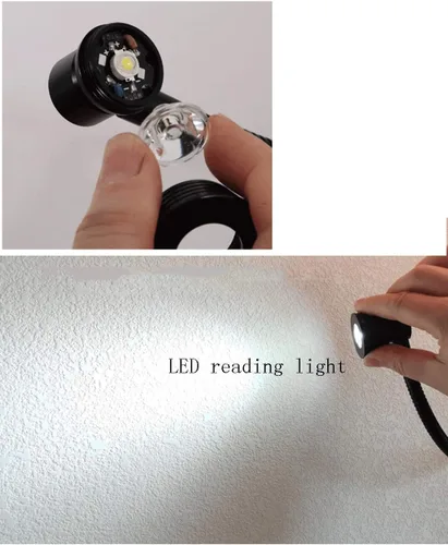 Miniatura 6 de Lámpara de pared con cadena de tracción e interruptor de botón enchufable, brazo oscilante, aplique de pared E26/E27 para dormitorio, mesita