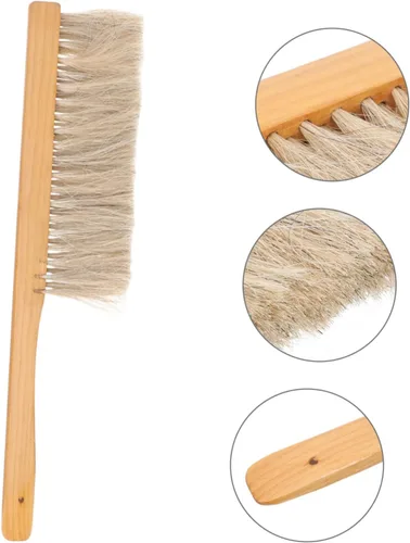 Miniatura 4 de SUPVOX Cepillo de abeja resistente con mango de madera para apicultores para mantenimiento de colmenas