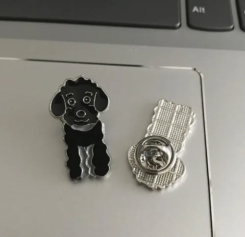 Miniatura 20 de Broche de perro carlino encantador para mascotas, broche de ramillete de metal, placa de identificación para perro, regalo de cumpleaños de Navidad