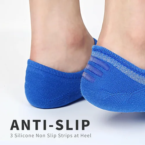 Miniatura 6 de IDEGG Calcetines invisibles para mujeres y hombres, de corte bajo al tobillo, cortos, antideslizantes, atléticos, para correr, novedosos