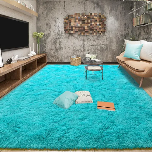Miniatura 33 de Tepook Alfombras súper suaves y esponjosas para sala de estar, alfombras de área de 8 x 10 pies para dormitorio, alfombra moderna peluda, alfombras