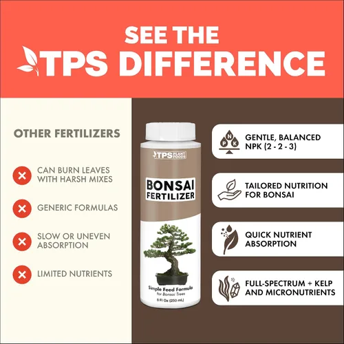 Miniatura 4 de Fertilizante para Bonsái, alimento líquido para plantas para un crecimiento saludable y raíces fuertes en todos los árboles de bonsái, de TPS Plant