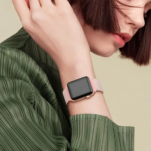 Miniatura 6 de WJK Correas elásticas de nailon compatibles con correas de Apple Watch de 1.496 in 1.575 in 1.614 in 1.654 in 1.732 in 1.772 in 1.811 in 1.929 in