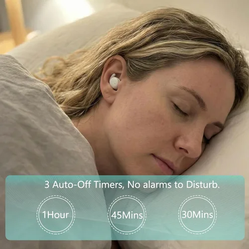 Miniatura 3 de Audífonos invisibles para dormir, Bluetooth, reducción de ruido, control táctil, tiempo de reproducción de 6 horas, temporizador, modo de música