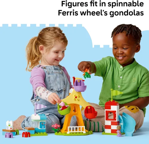 Miniatura 5 de LEGO DUPLO Peppa Pig Funfair Juguete para Niños Pequeños - Juguete Sensorial con Peppa Pig - Regalo Divertido para Niños o Niñas de 2+ Años - Ayuda