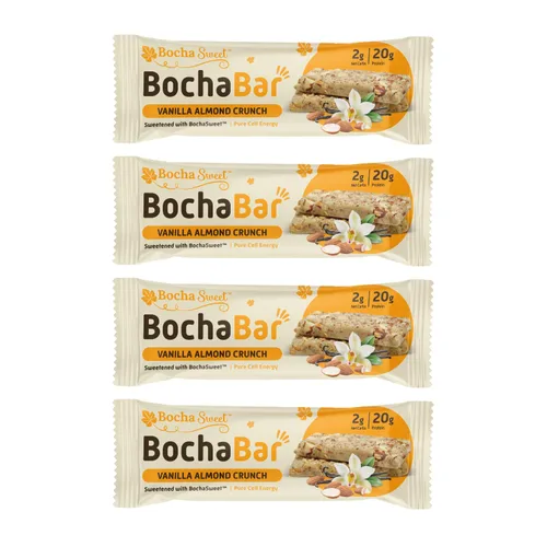 Miniatura 8 de BochaSweet Keto Protein Bar - Barra de vainilla y almendra, 0.71 oz de colágeno alimentado con hierba, baja en carbohidratos, apta para dieta