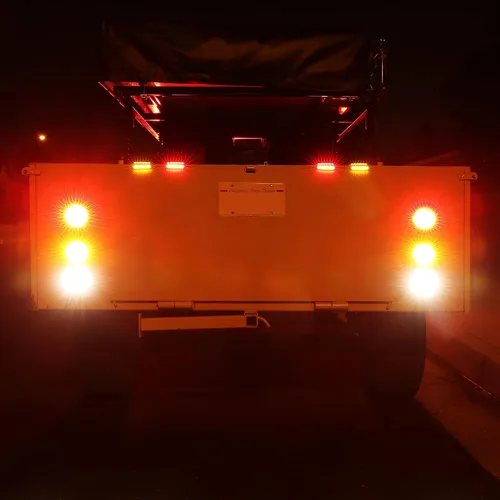 Miniatura 4 de Luces de LED traseras, de freno, redondas, color rojo, de 4 pulgadas para camiones, casas rodantes, Jeep. – Certificado DOT, anillo de hule