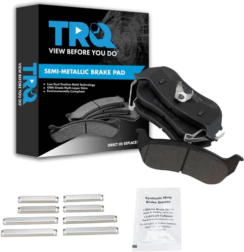 Miniatura 167 de TRQ Pastillas de freno delanteras semi metálicas compatibles con Ford Expedition 2018-2021 F-150 2018-2020 Lincoln Navigator 2018-2022
