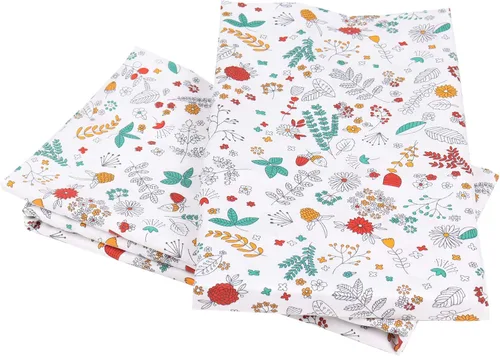 Miniatura 4 de Fundas de almohada florales tamaño estándar, 100% algodón, fundas de almohada blancas con cierre de sobre, 20 x 30 pulgadas