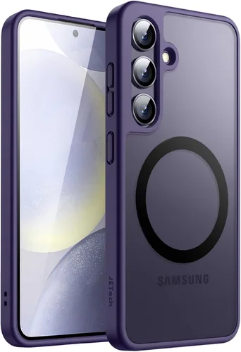 Miniatura 41 de JETech Estuche magnético para Samsung Galaxy S24 5G, compatible con MagSafe, funda protectora para teléfono con parte trasera translúcida y mate a