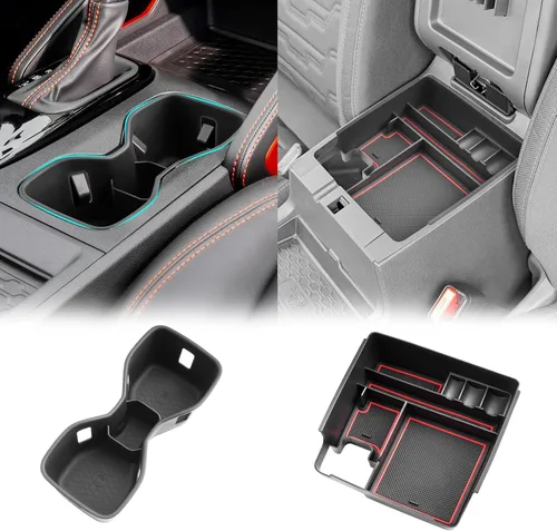 Miniatura 11 de SHAOHAO 2 piezas para 2025 2026 Nissan Frontier Organizador de consola central para 2022 2023 2024 2025 2026 Nissan Frontier Accesorios