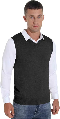 Miniatura 5 de Sailwind Suéter de punto con cuello en V y mezcla de lana para hombre