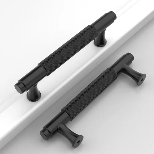 Miniatura 19 de Paquete de 10 tiradores dorados de 5 pulgadas (128 mm) para armarios con estrías, tiradores para cajones de cocina, herrajes para armarios