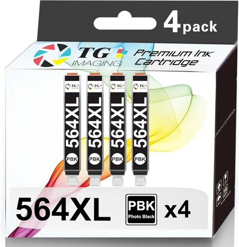 Cartucho de tinta compatible 564 de repuesto para HP 564XL Photo Black Ink para impresora Photosmart 5510 5511 5514 6510 7510 7515 e-All-in-One C510